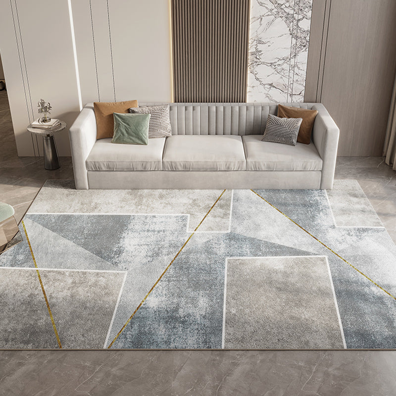 Minimalist Indoor Rug Gorgeous Washable Rug Polyester Stain Resistant Area Carpet for Living Room