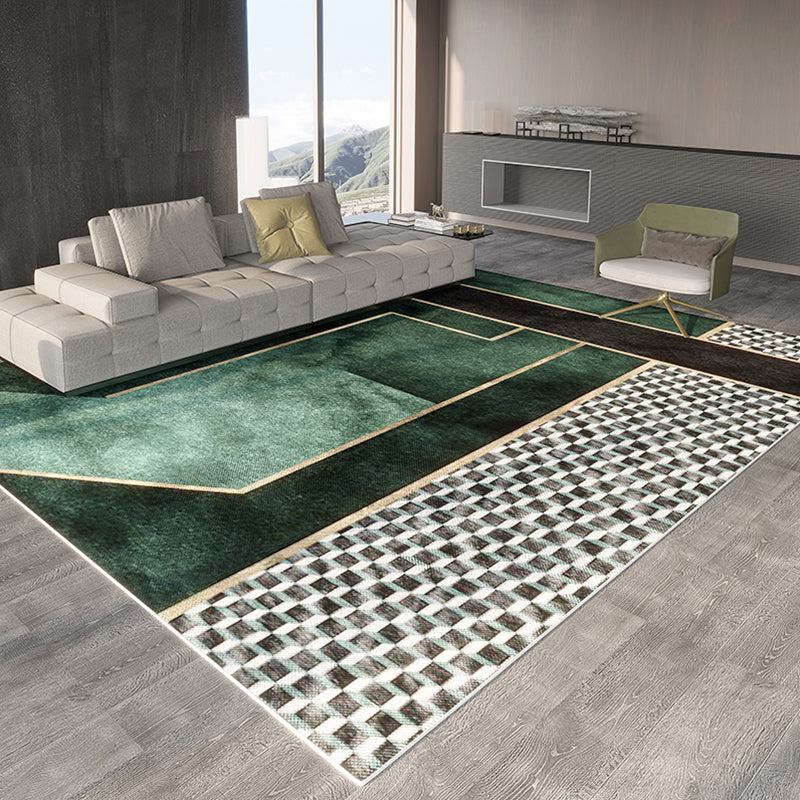 Minimalist Indoor Rug Gorgeous Washable Rug Polyester Stain Resistant Area Carpet for Living Room