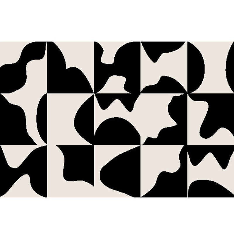 Wit Modern Rug Polyester Kleur Tapsel Rug Stain Resistant Rug voor Home Decor