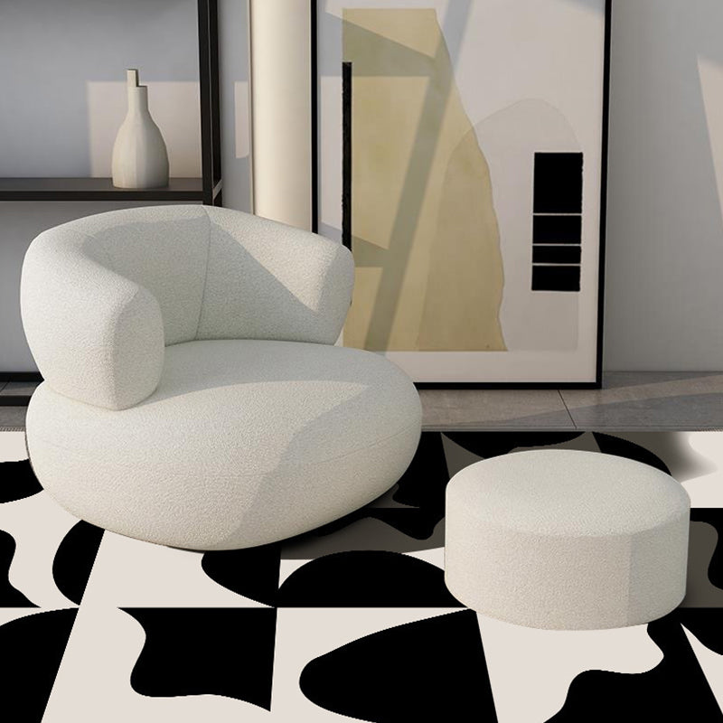 Wit Modern Rug Polyester Kleur Tapsel Rug Stain Resistant Rug voor Home Decor