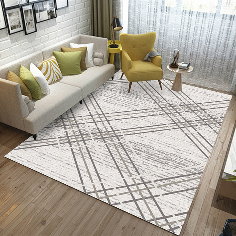 Bruin modern tapijt polyester grafisch tapijt wasbaar tapijt voor woonkamer