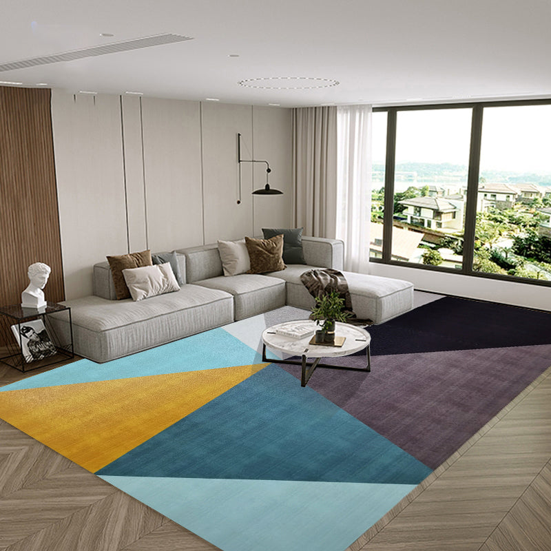 Marine abstract patroon tapijt PVC modern tapijt wasbaar tapijt voor woningdecoratie