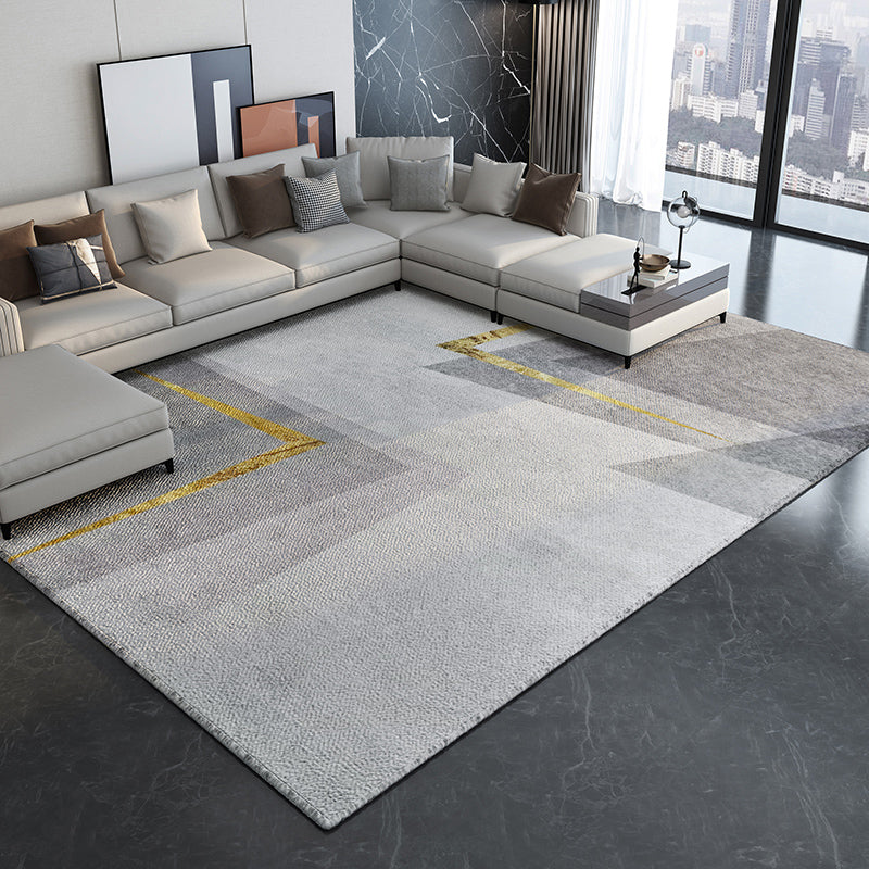 Alfombra marina ligera Moderia Mezcla gráfica Alfombra resistente a las manchas de la alfombra para la decoración del hogar