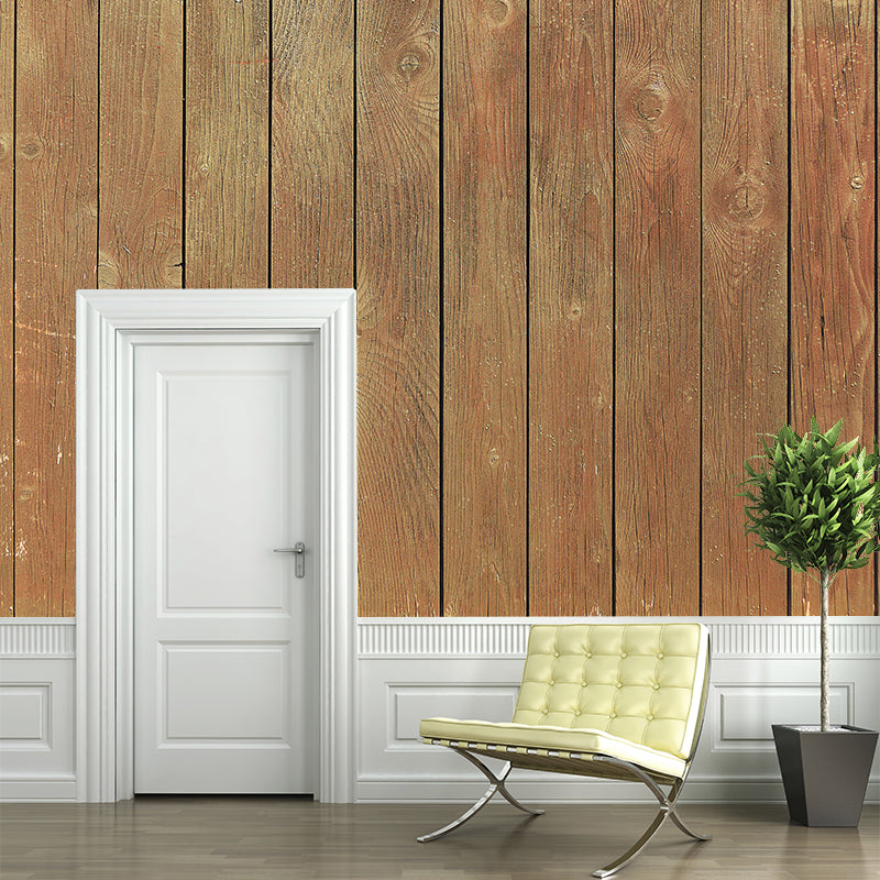 Wood Texture Wall Mural Wallpaper Stain Resistant Wall Decor for Bedroom