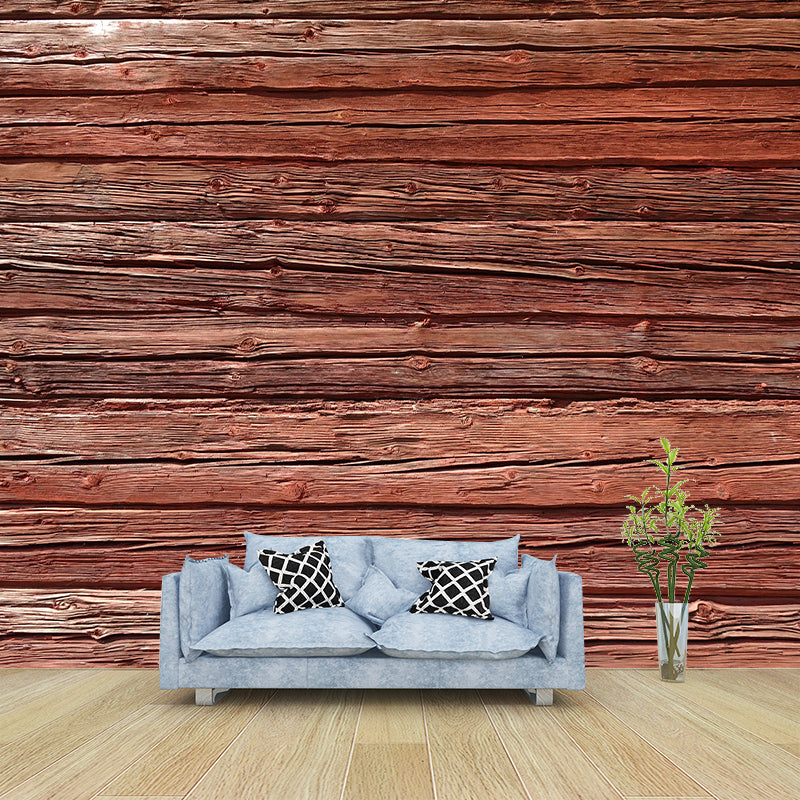 Wood Texture Wall Mural Wallpaper Stain Resistant Wall Decor for Sleeping Room