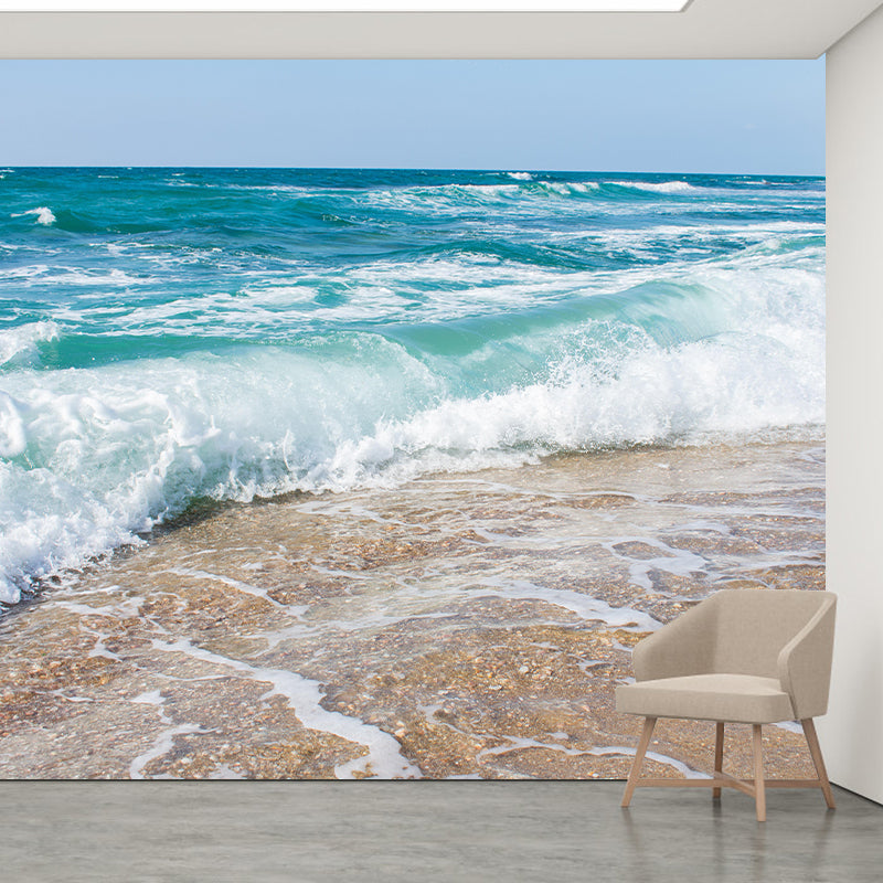Boundless Sea Wall Mural Wallpaper Stain Resistant Wall Decor for Bathroom