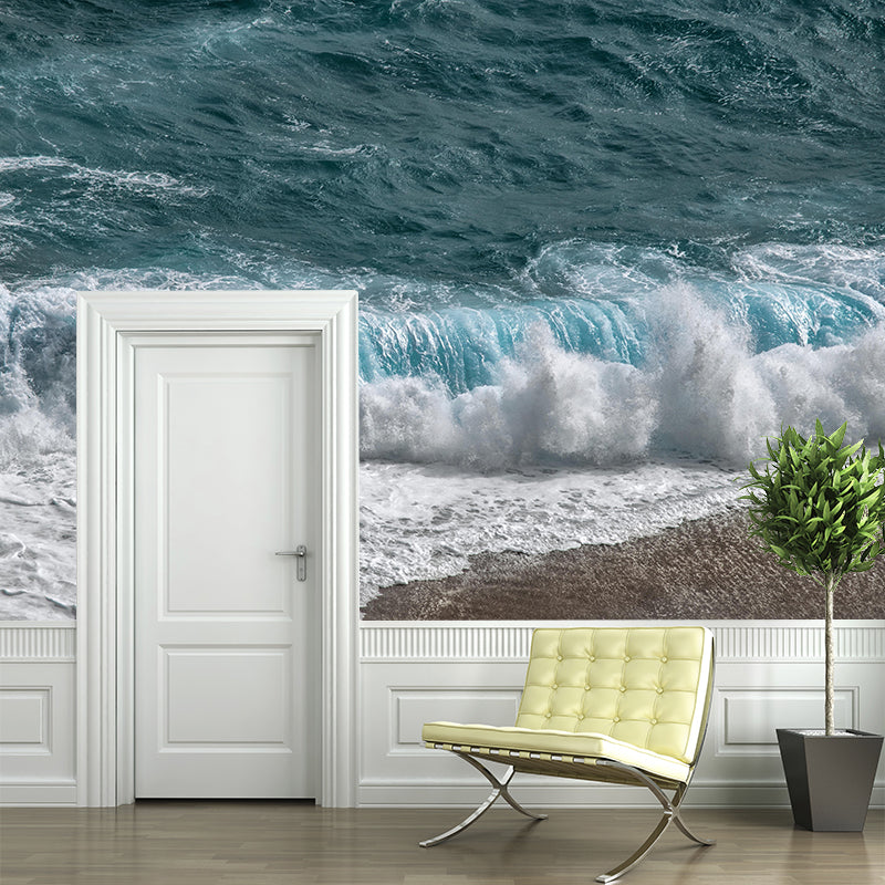 Boundless Sea Wall Mural Wallpaper Stain Resistant Wall Decor for Bathroom