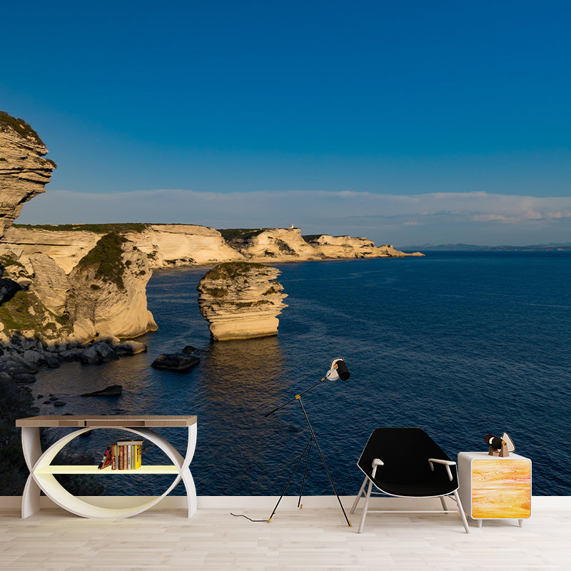 Boundless Sea Wall Mural Modern Style Wall Covering for Sitting Room Decor