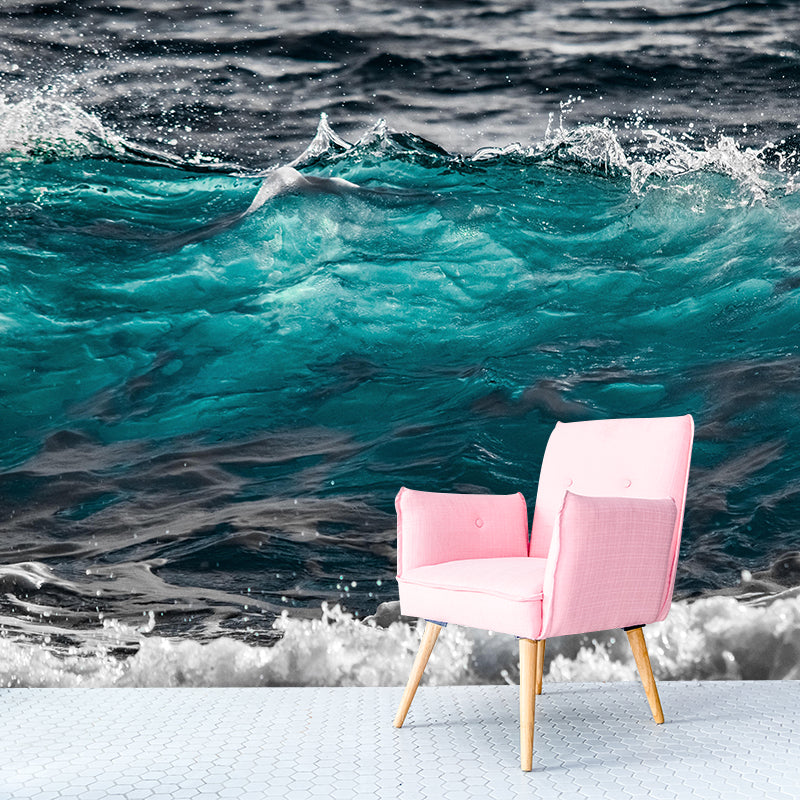 Boundless Sea Wall Mural Modern Style Wall Covering for Sitting Room Decor