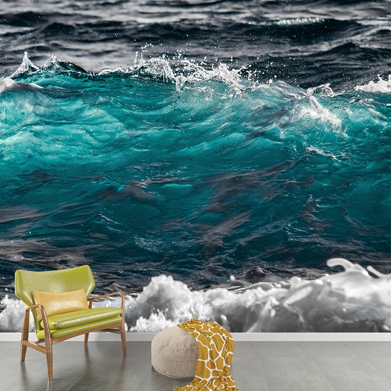 Boundless Sea Wall Mural Modern Style Wall Covering for Sitting Room Decor