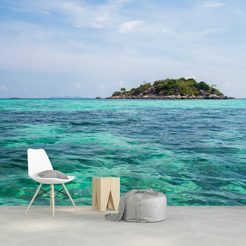 Boundless Sea Wall Mural Modern Style Wall Covering for Sitting Room Decor