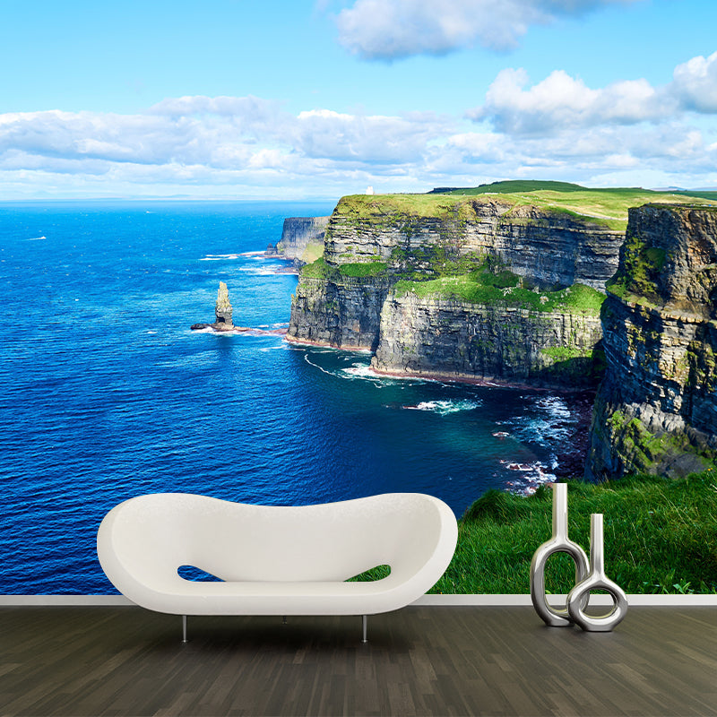 Boundless Sea Wall Mural Wallpaper Stain Resistant Wall Decor for Sleeping Room