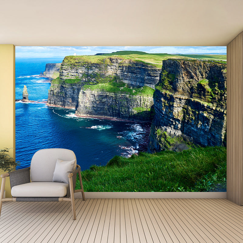 Boundless Sea Wall Mural Wallpaper Stain Resistant Wall Decor for Sleeping Room