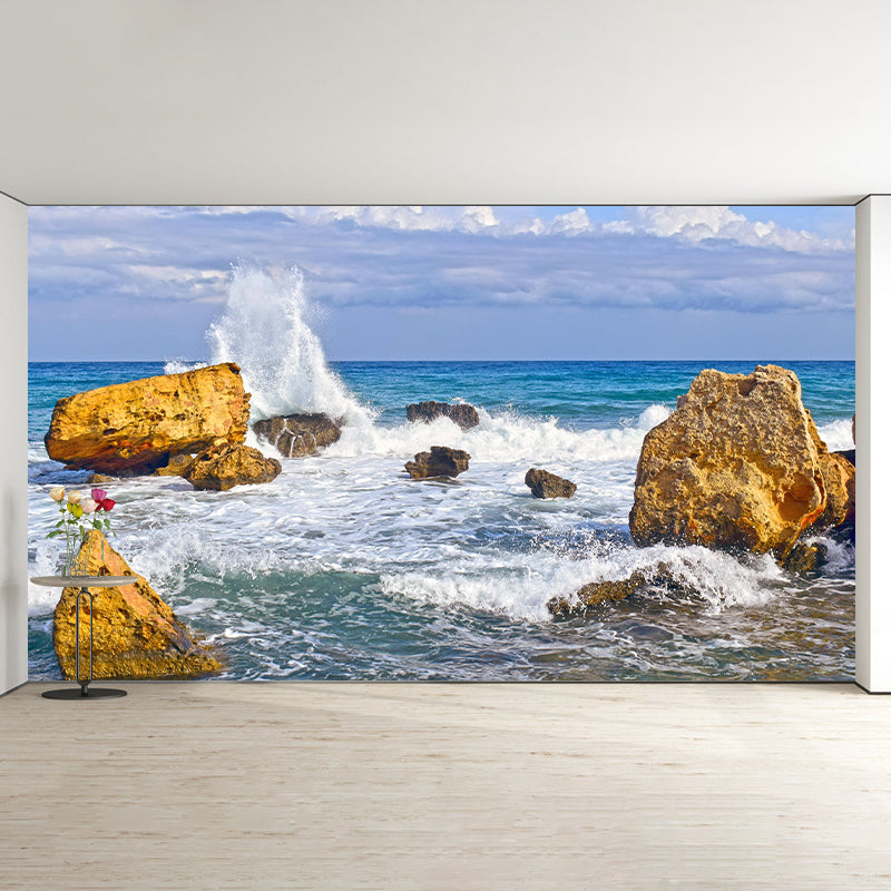Boundless Sea Wall Mural Wallpaper Stain Resistant Wall Decor for Sleeping Room