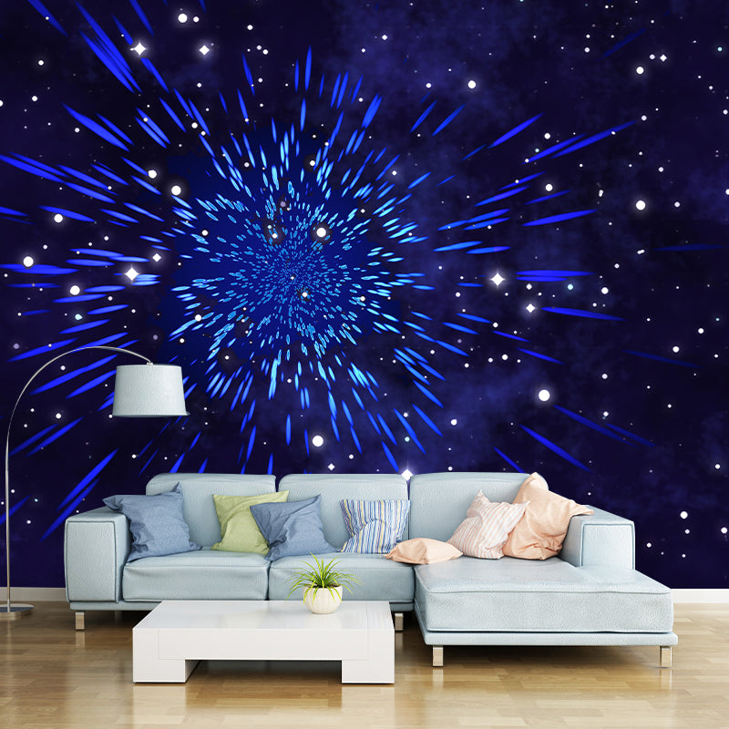 Sci-Fi Astronomy Wall Mural Wallpaper Stain Resistant Wall Decor for Sleeping Room