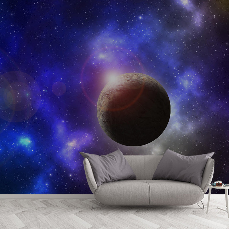 Sci-Fi Astronomy Wall Mural Wallpaper Stain Resistant Wall Decor for Bedroom