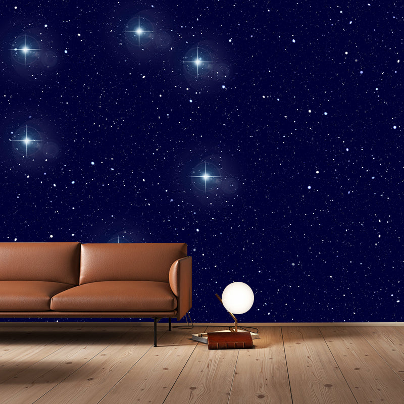 Universe Wall Mural Wallpaper Sci-Fi Style Wall Covering for Sitting Room Decor