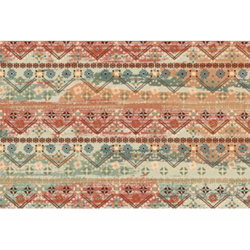 Vintage Bohemian Area Carpet Americana Pattern Polyester Area Rug Anti-Slip Area Rug for Home Decor