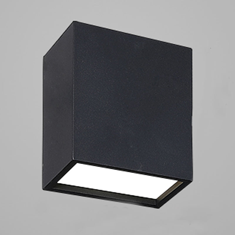 Acrylic Geometric LED Ceiling Fixture in Modern Simplicity Lacquered Iron Ceiling Light for Corridor