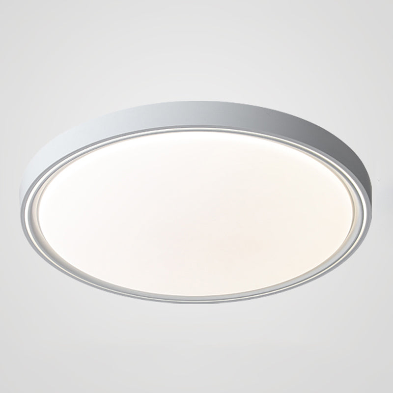 Plafoniera a LED circolare in acrilico in moderna semplicità apparecchio da soffitto in ferro battuto per camera da letto
