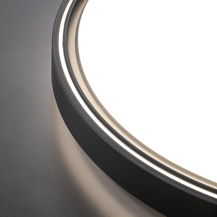 Plafoniera a LED circolare in acrilico in moderna semplicità apparecchio da soffitto in ferro battuto per camera da letto