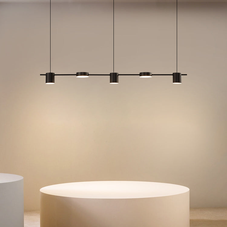 Modern Style Cylinder Shape Island Lights Metal Island Light Fixtures