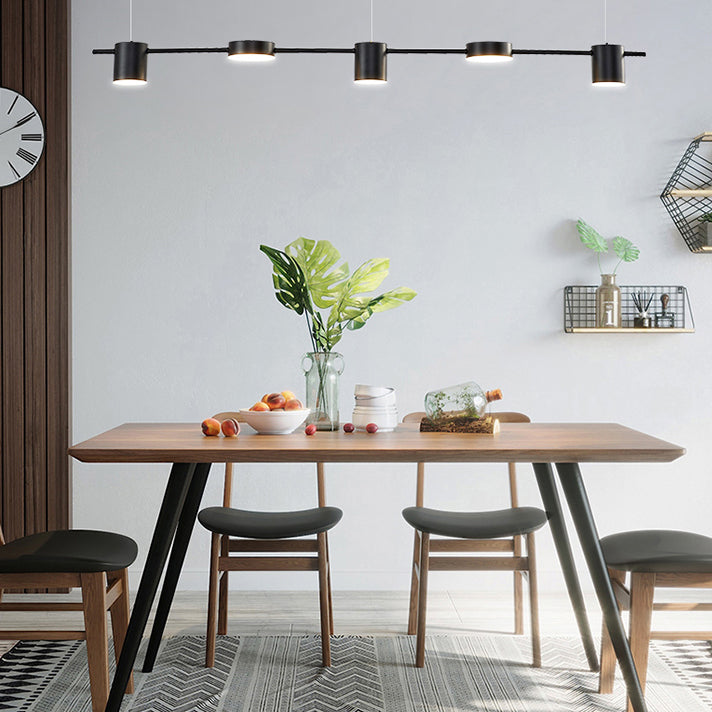 Modern Style Cylinder Shape Island Lights Metal Island Light Fixtures