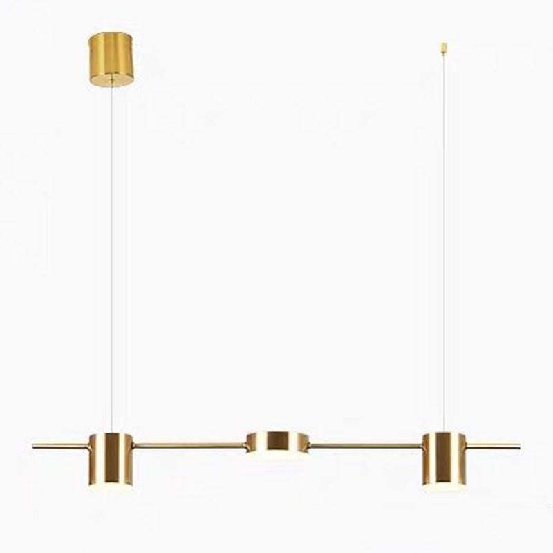 Cylindre de style moderne Lumières Island Lights Metal Island Lighttures