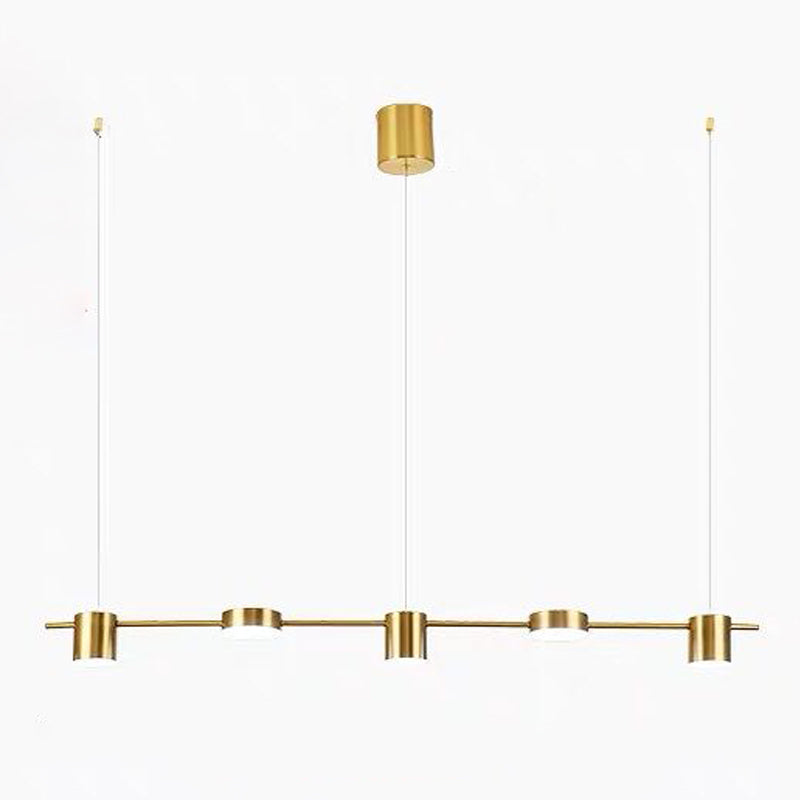 Modern Style Cylinder Shape Island Lights Metal Island Light Fixtures