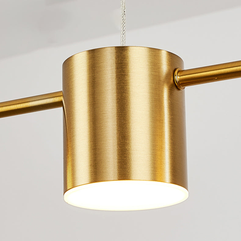 Modern Style Cylinder Shape Island Lights Metal Island Light Fixtures