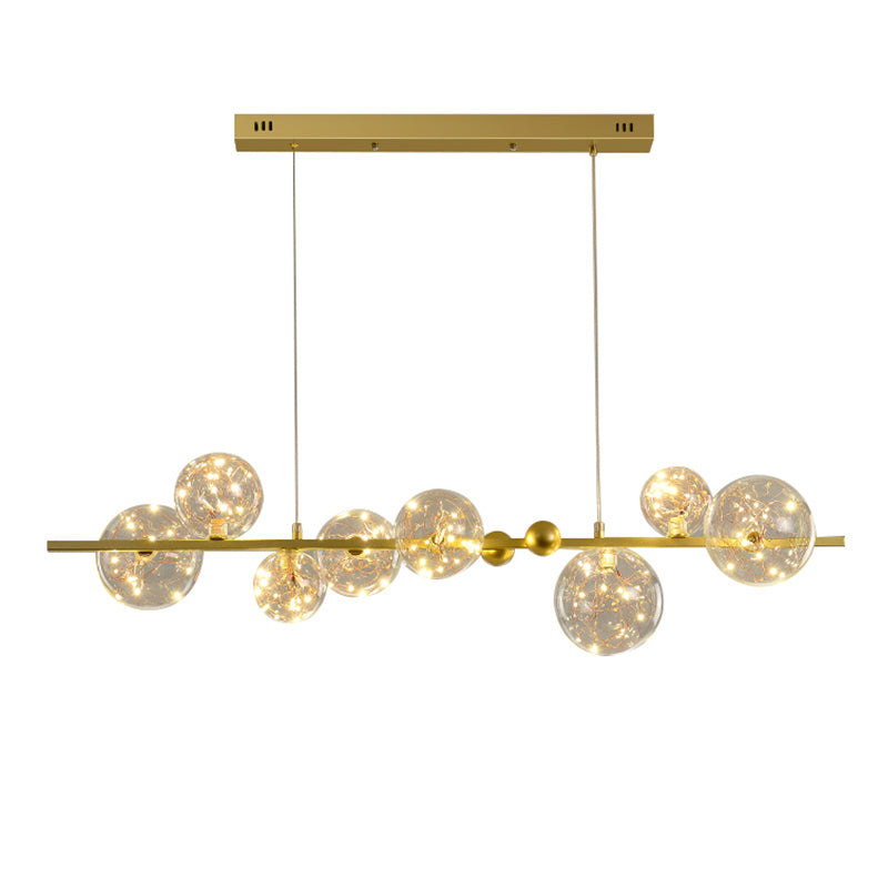 8 Lichtkugel Island Leuchten zeitgenössische Glasanhänger -Leuchten