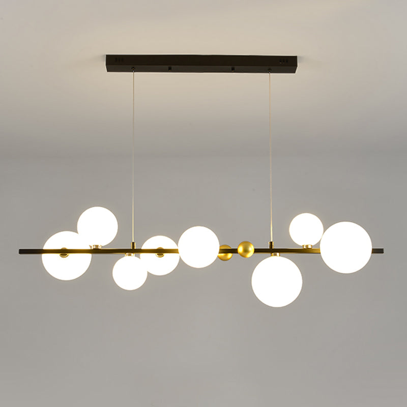 8 Lichtkugel Island Leuchten zeitgenössische Glasanhänger -Leuchten