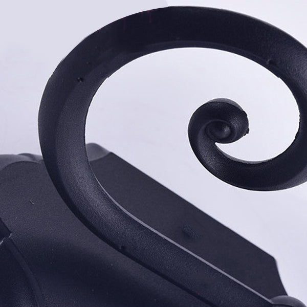 Glass Geometric Shade Wall Lighting Industrial Style Single Light Wall Mount Light Fixture in Black