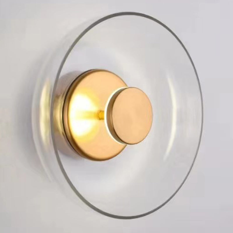 Moderne Style Schüssel LED Wandleuchte Beleuchtung Glas 1 leichte Wandmontagelampe