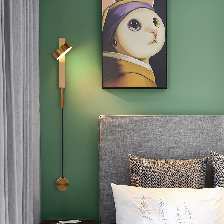 Moderner Stil Geometrischer Wandleuchten Beleuchtung Metall 1 Leichte LED -Wandmontagelampe