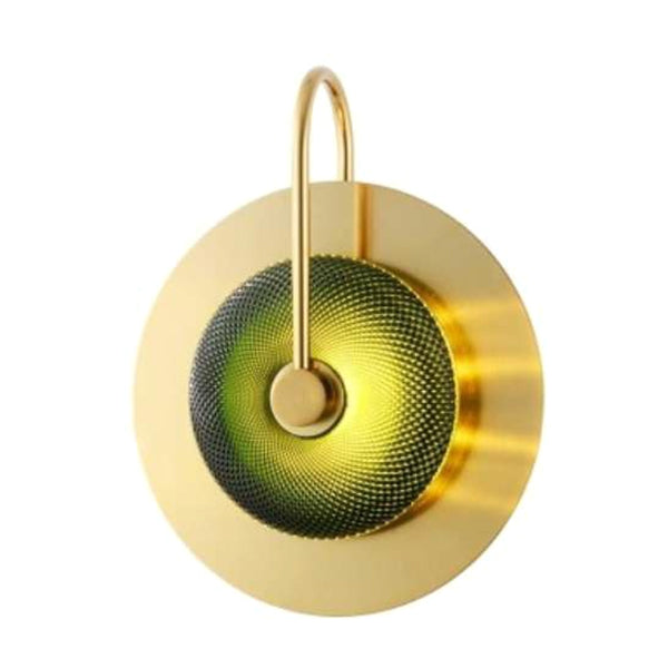 Modern Style Round LED Wall Sconce Lighting Glass 1 Light Wall Mounted Lamp