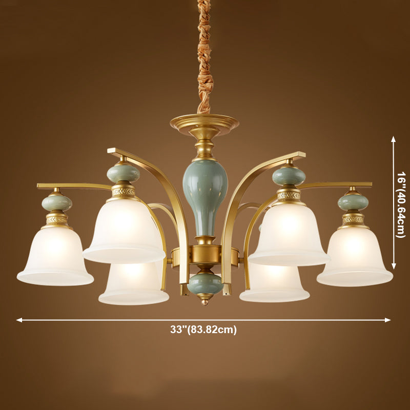 Modern Creative Hanging Pendant Light Glass Geometric Chandelier for Dining Room