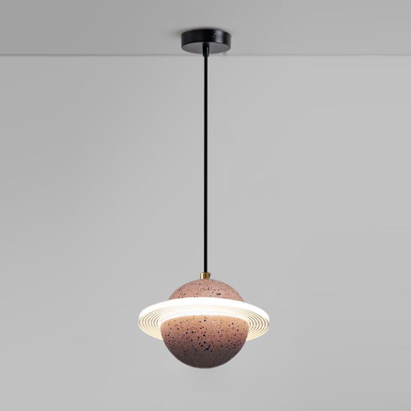 Globe minimalisme stijl hangende lamp enkele lichte stenen hanger lamp armatuur