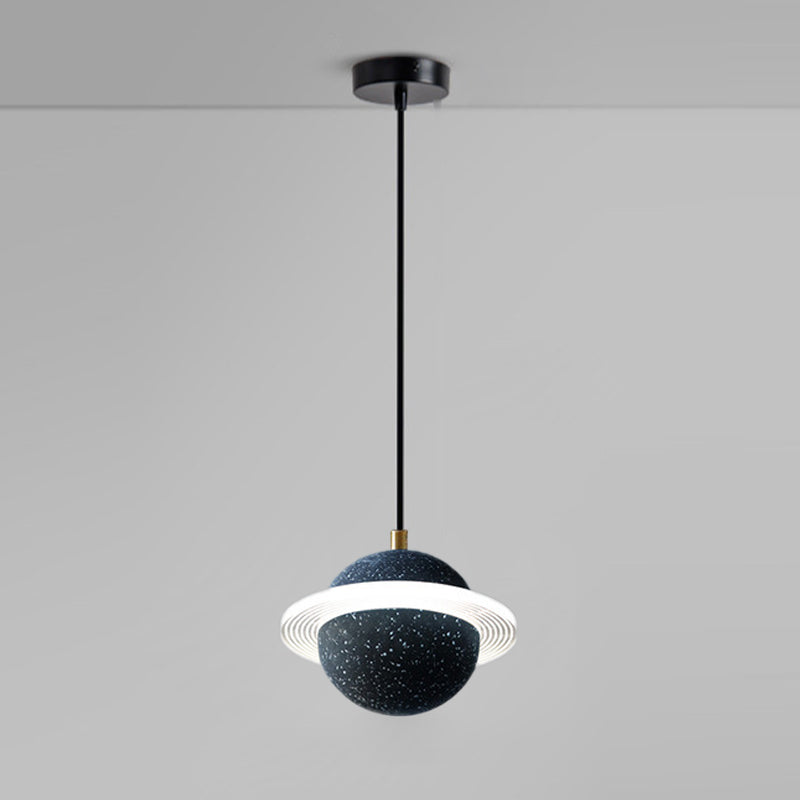 Globe minimalisme stijl hangende lamp enkele lichte stenen hanger lamp armatuur