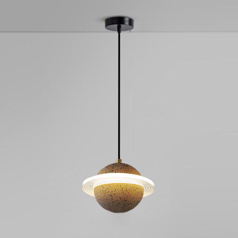 Globe minimalisme stijl hangende lamp enkele lichte stenen hanger lamp armatuur