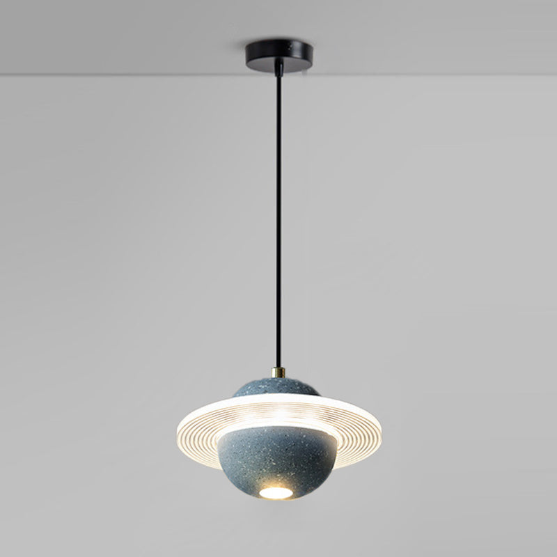 Lampada sospesa in stile Minimalismo Globe Single Light Stone Spender lampada a sospensione