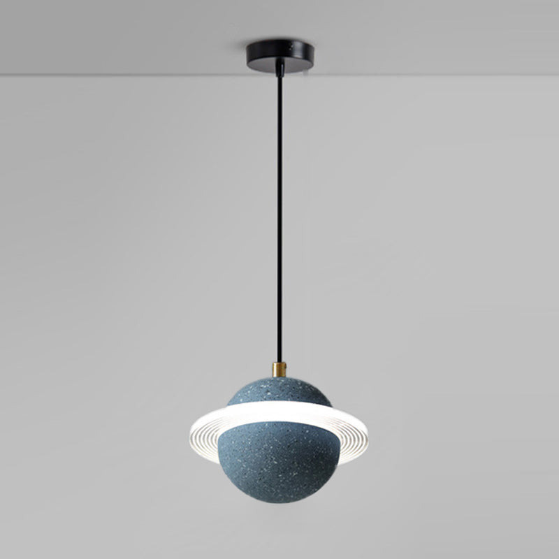 Globe minimalisme stijl hangende lamp enkele lichte stenen hanger lamp armatuur