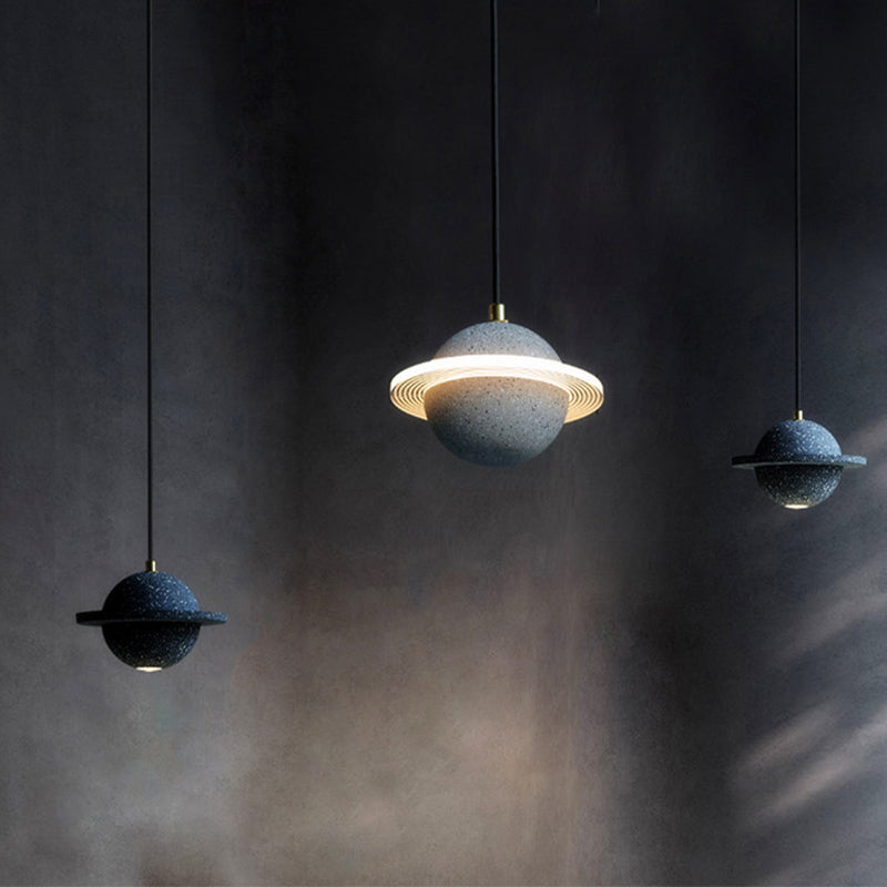 Globe minimalisme stijl hangende lamp enkele lichte stenen hanger lamp armatuur