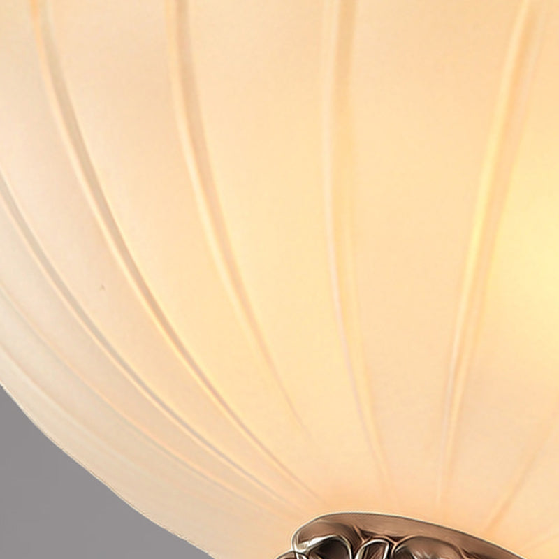 Modern Flush Mount Light with Glass Shade Ceiling Lamp for Bedroom Living Room