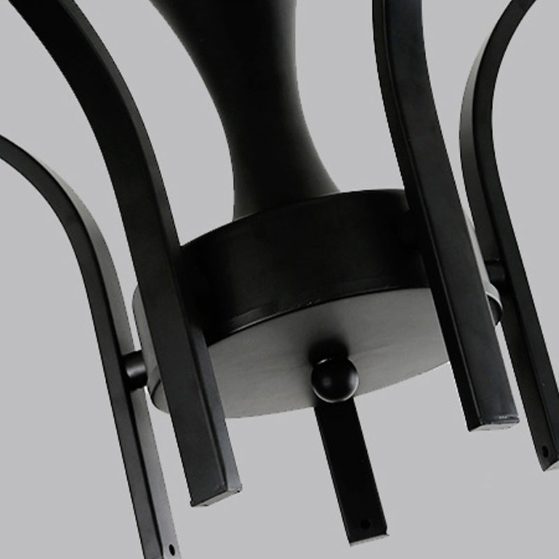 Modern Flush Mount Light Simple Ceiling Lamp with Glass Shade for Drawing Room Living Room