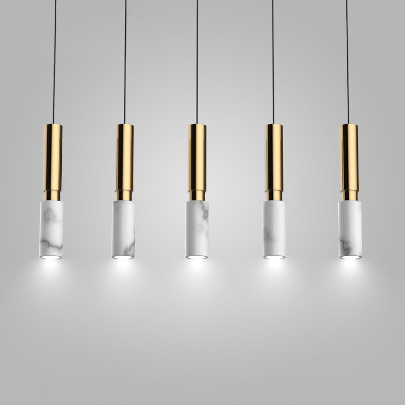 Pendre en pierre géométrique Light Modern Style Hanging Light pour le salon