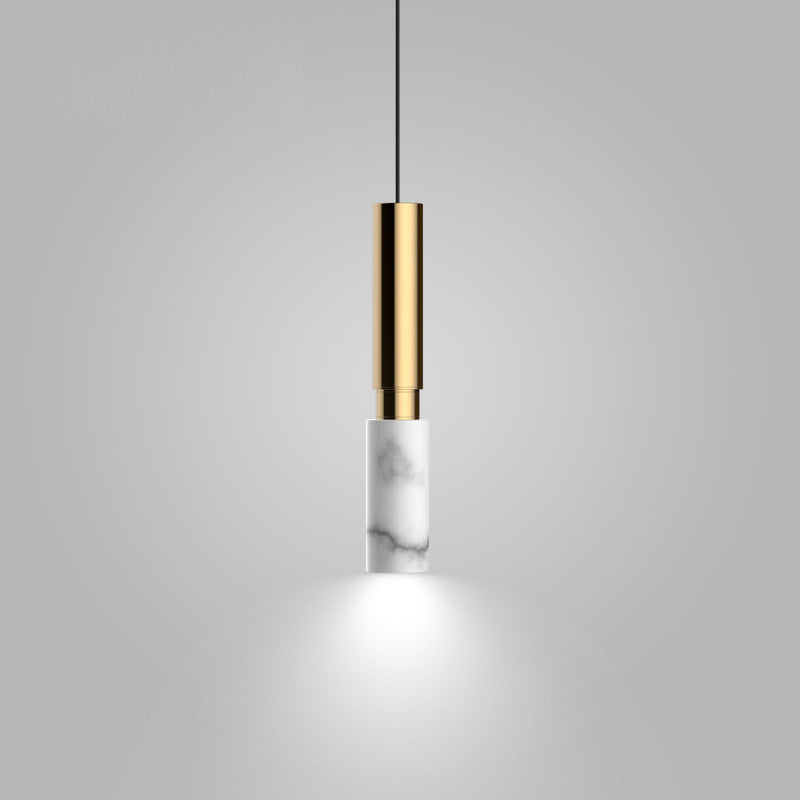 Luce moderna a sospensione di pietra geometrica Luce sospesa per soggiorno