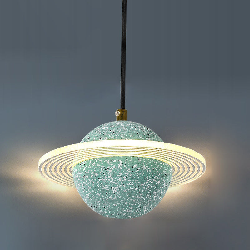 Globe zeitgenössischer Stil Hanging Lampe Acryl -Einweihlampe Lampe