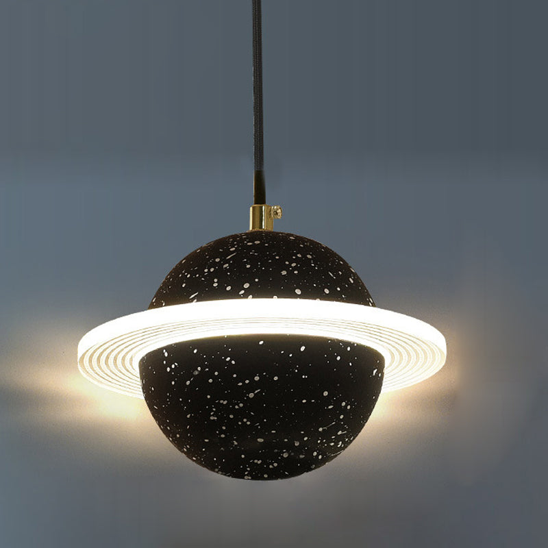 Globe zeitgenössischer Stil Hanging Lampe Acryl -Einweihlampe Lampe