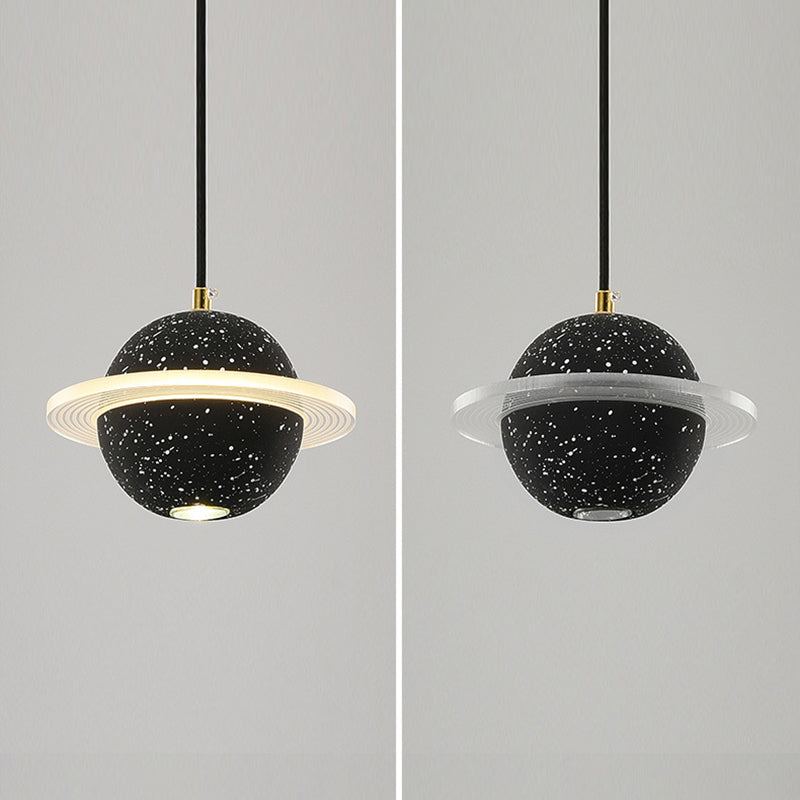 Globe zeitgenössischer Stil Hanging Lampe Acryl -Einweihlampe Lampe